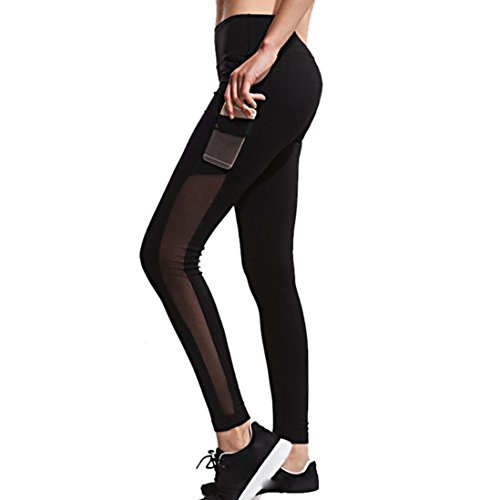 Women Leggings, Gillberry Women Sports Trousers Athletic Gym Workout Fitness Yoga Leggings Pants For Women (Black X, XL)