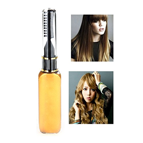 Hair Mascara Blonde,Molie Professional Hair Dye Temporary Hair Color Non-toxic Streaks Touch Up