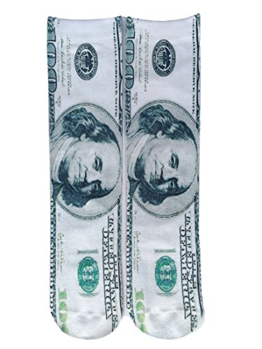 SherryDC Men’s Novelty Funny Crazy Graphic Photo 3D Print Casual Crew Tube Socks