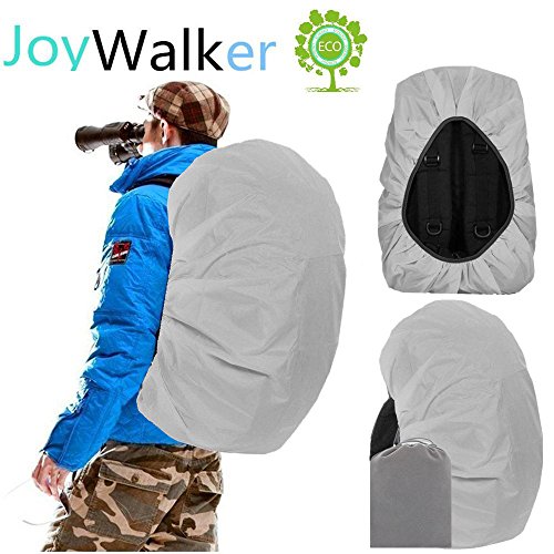Joy Walker Backpack Rain Cover Waterproof Breathable Suitable for (15-30L, 30-40L, 40-55L, 55-70L, 70-90L) Backpack Hiking/Camping/Traveling (Gray, XXL (for 70-90L Backpack))