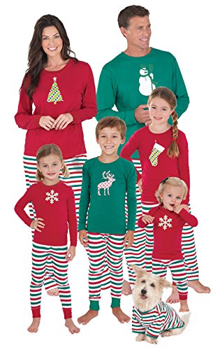 PajamaGram Family Christmas Pajamas Cotton, Red/Green, Baby, 18M PajamaGram Family Christmas Pajamas Cotton, Red/Green, Baby, 18M