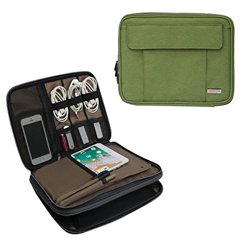 Q-smile Travel Electronics Organizer Double Layer Travel Gadget Carry Bag, Water-Resistant Q-smile Travel Electronics Organizer Double Layer Travel Gadget Carry Bag, Water-Resistant