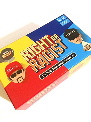 Right Or Racist – Adult Party Game Hilarious Drinking NSFW Game – Secret Santa Gift