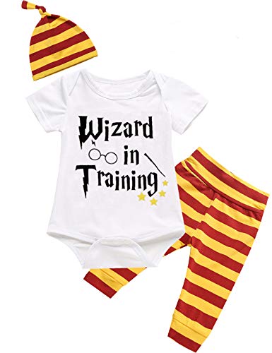 Outfit Set Baby Boy Girls I Solemnly Swear That I am Up to No Good Romper (White04, 0-3 Months)
