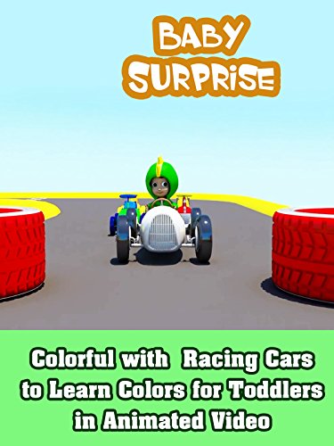 Colorful with Racing Cars to Learn Colors for Toddlers in Animated Video