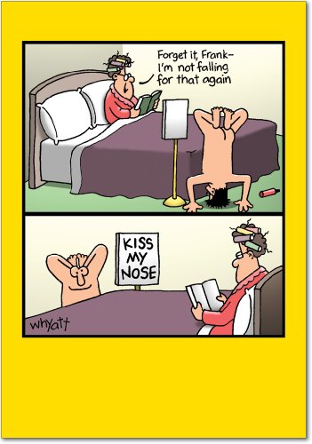 Kiss my nose Unique Funny Birthday Card with Envelope 8347