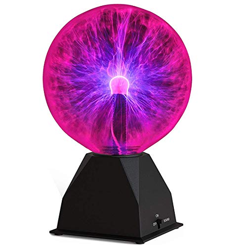 Katzco Plasma Ball -7.5 Inch – Nebula, Thunder Lightning, Plug-in – for Parties, Decorations, Prop, Kids, Bedroom, Home, and Gifts