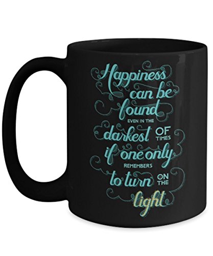 Happiness Can Be Found Even In the Darkest of Times Mug, Harry Potter Quotes Mug, Albus Dumbledore Quotes, Gift Cup for Potterhead,