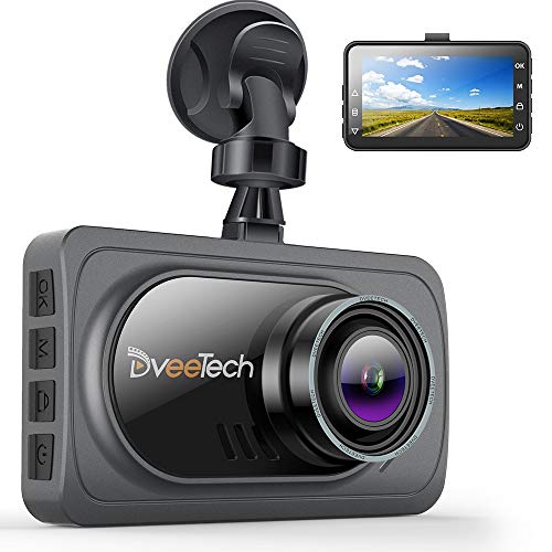 Dash Camera Full HD 1080P Car DVR with 3″ LCD Screen Dashboard Camera with 170° Wide Angle WDR G-Sensor Superior Night Mode Loop Recording & Motion Detection DveeTech