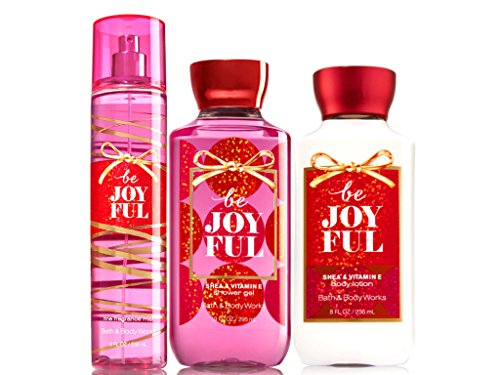 Bath and Body Works Be Joyful Body Lotion, Shower Gel and Fragrance Mist 3 Piece Set