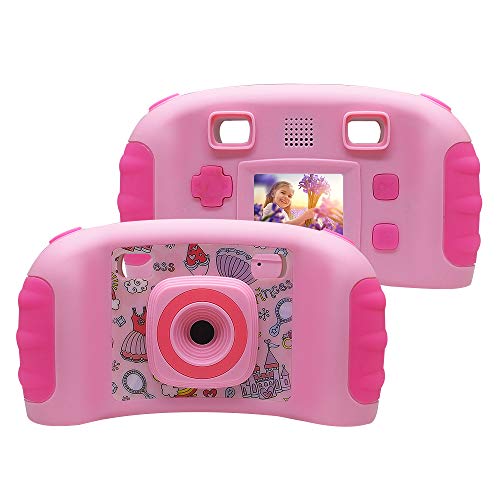 Creative Kids Camera, Cocac Digital Camera with 1.8” LCD Funny Photo/Video/Voice Editing and Game for Kids/Toys/Gifts(Pink)