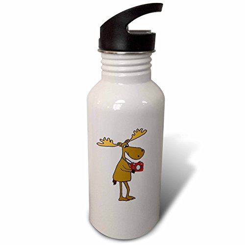 3dRose All Smiles Art Sports and Hobbies – Funny Cute Moose Taking Photos with Camera Cartoon – Flip Straw 21oz Water Bottle (wb_273466_2) 3dRose All Smiles Art Sports and Hobbies – Funny Cute Moose Taking Photos with Camera Cartoon – Flip Straw 21oz Water Bottle (wb_273466_2)