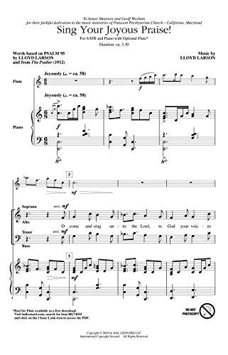 Sing Your Joyous Praise!