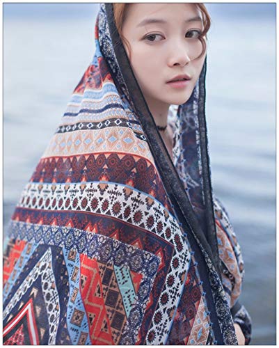 Fashion Women Scarf Joyous Large Soft Cozy Lightweight Sunscreen Shawl Wrap Scarf Pashmina Seaside Travel Beach Towel (Blue) Fashion Women Scarf Joyous Large Soft Cozy Lightweight Sunscreen Shawl Wrap Scarf Pashmina Seaside Travel Beach Towel (Blue)