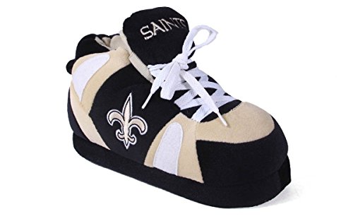 NOS01-3 – New Orleans Saints – Large – Happy Feet & Comfy Feet NFL Slippers