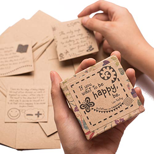 Box o’ Joy – How to Be Happy Inspirational Cards Deck | Positive Affirmations Cards for Daily Encouragements | Great Assorted Cards for All Occasions | Unique Inspirational Gifts for Women and Men