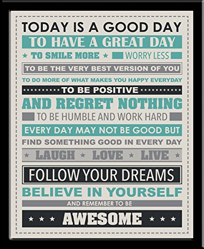 Culturenik Be Awesome Inspirational Motivational Happiness Quotes Decorative Poster Print (8 x 10 Wooden Desktop Frame) Culturenik Be Awesome Inspirational Motivational Happiness Quotes Decorative Poster Print (8 x 10 Wooden Desktop Frame)