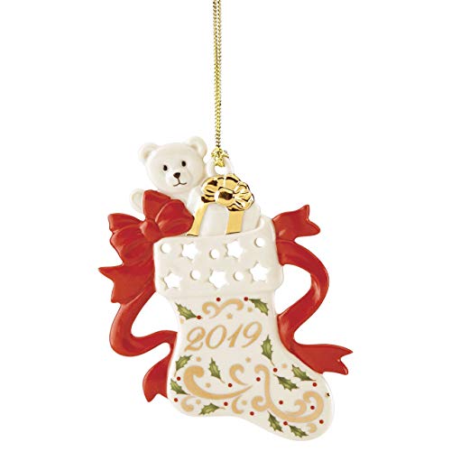 Lenox 884492 2019 Joyous Tidings Stocking Ornament