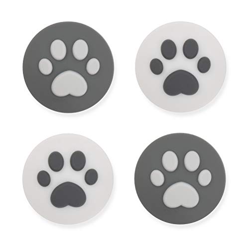 GeekShare 4PCS Silicone Sakura Paw Joy Con Thumb Grip Set Joystick Caps Switch and Switch Lite Cover Analog Thumb Stick Grips (Cat Claw 07)