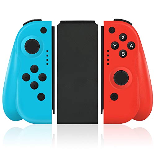 Wireless Joy Pad Controller for Nintendo Switch, Replacement Joy Con with Redesigned Ergonomic Hand Grip Comfortable Handheld Gamepad Joy-Con Remote