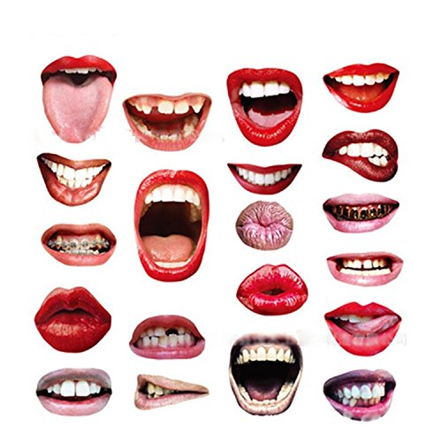 Photobooth Props Party Favors Arty Photo Booth Props Lip Mouth DIY Photobooth Props Birthday Party Decorations Adult Funny Lip Mouth DIY Photo Booth Wedding Decoration Party Props Photo Props 20PCS