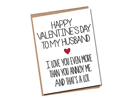 Funny Husband Card | Valentine’s Card for Husband | Valentine Gift Husband