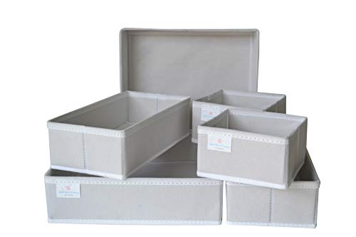 Joyful Space Company Drawer Organizers Optimized for use in Dresser Drawers or Closet Shelves – Perfect for Storing Your Clothing, Underwear, Socks, and Accessories