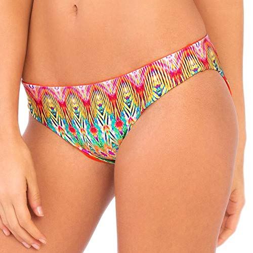 Luli Fama Women’s Sunkissed Laughter Reversible Seamless Full Bikini Bottom, Multi, Medium