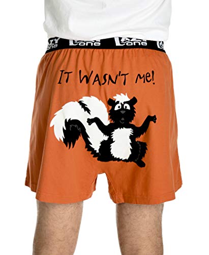 It Wasn’t Me Soft Comical Boxers for Men by LazyOne | Funny Mens Boxers (Large)