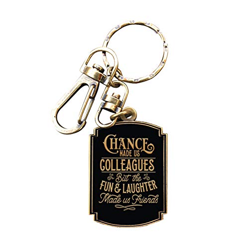BadBananas – Chance Made Us Colleagues – Goodbye, Going Away, Farewell Gifts For Coworkers or Colleagues – Black and Gold Keychain/Keyring