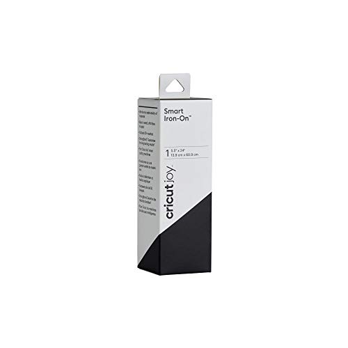Cricut Joy Smart Iron On Vinyl, DIY Supplies, 5.5″ x 24″ HTV Roll – Black